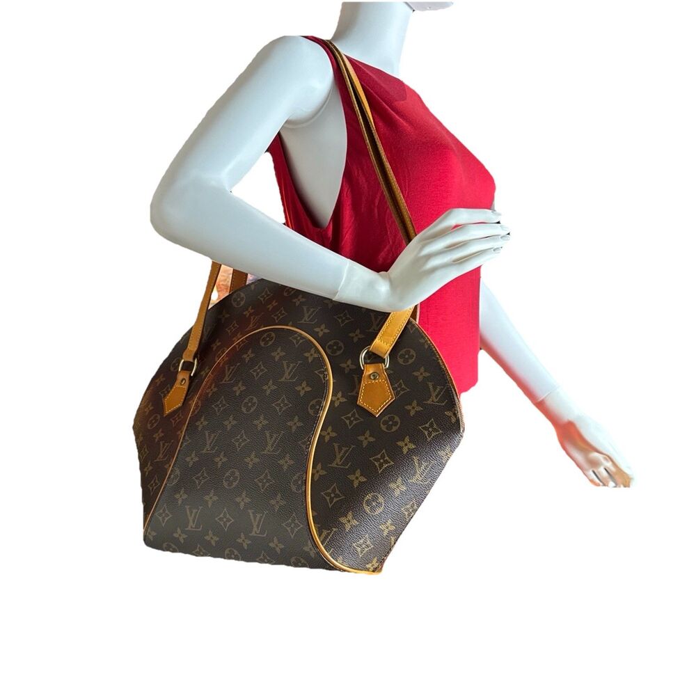 Louis Vuitton Monogram Ellipse Brown Canvas Leather Vintage